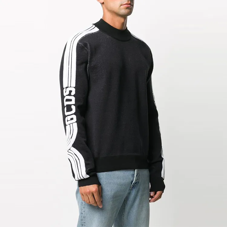 GCDS Logo Side Stripe Knit Jumper-3