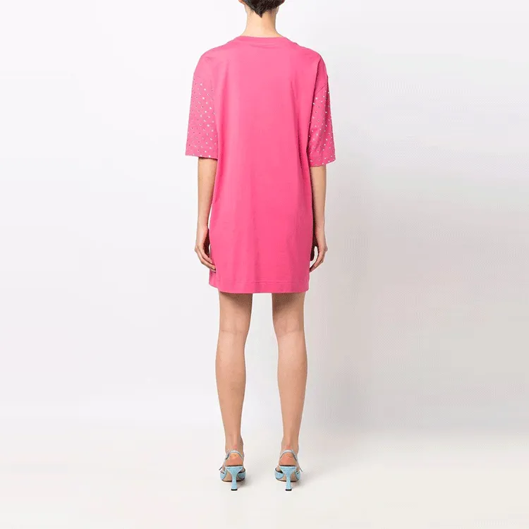 MOSCHINO Short Sleeved Dresses Women's Pink-2