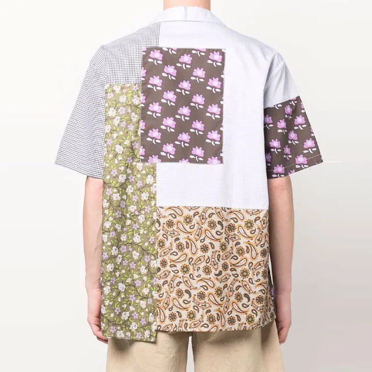McQ Alexander McQueen Patchwork Patterned Shirt-1