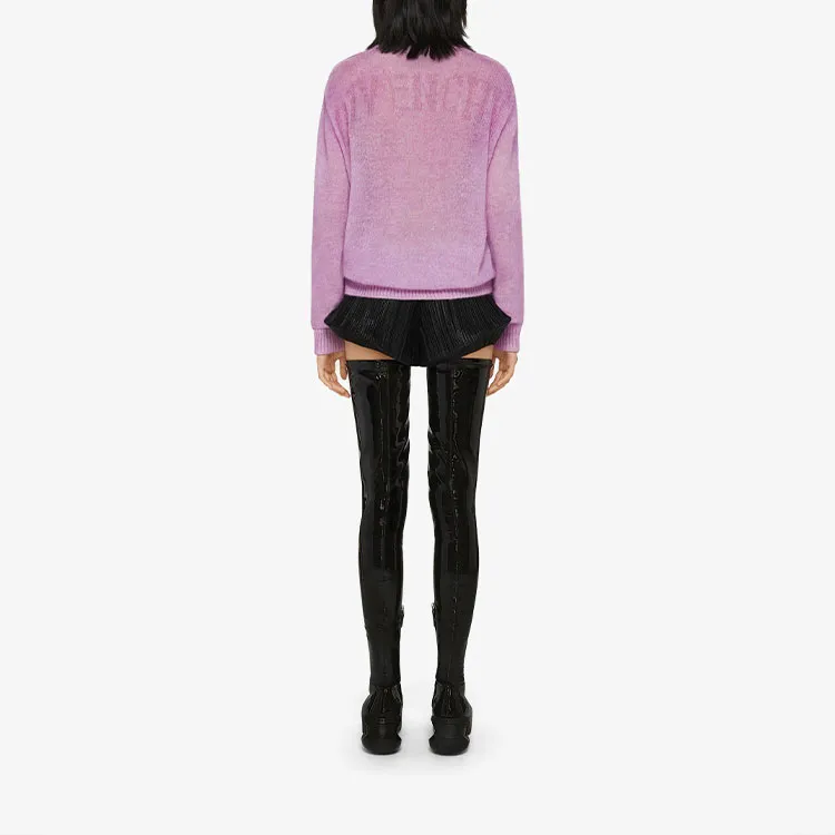 Givenchy Oversized Sweater With Ceramic Prints 'Mauve'-1