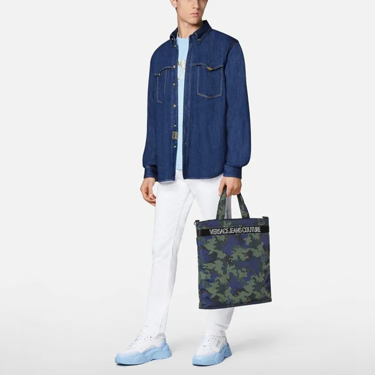 VERSACE Shirts Men Blue-2