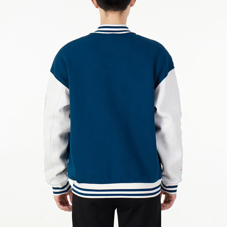 PUMA Mix Badge Bomber Jac Baseball Jerseys Unisex Blue-4
