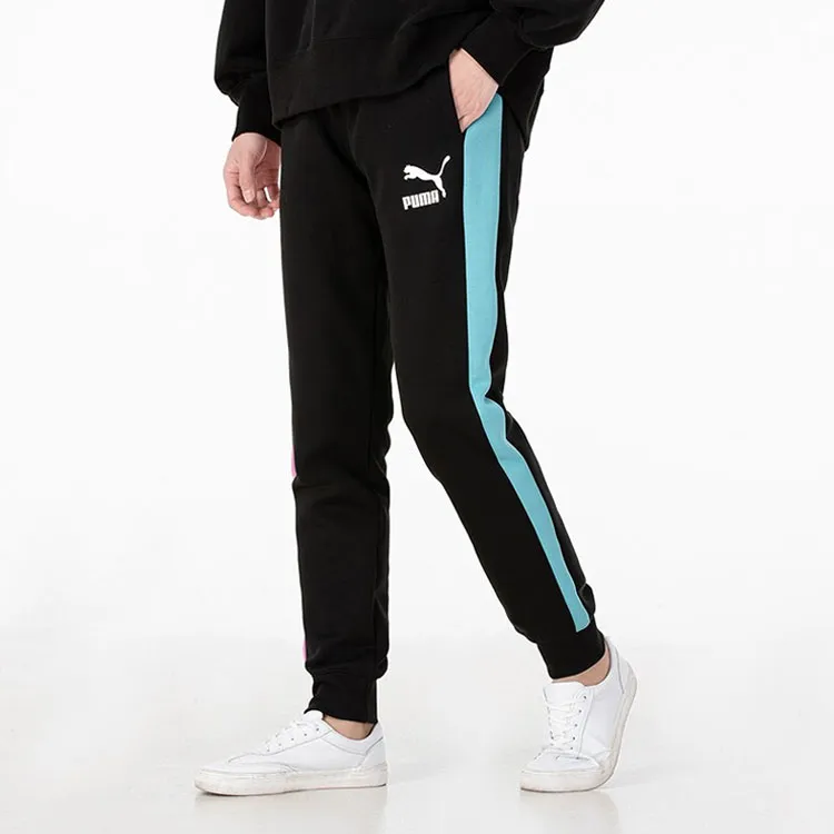 PUMA T7 Knitted Sweatpants Men's Black-3