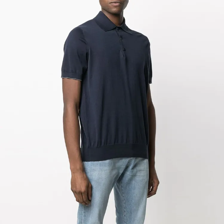 Brunello Cucinelli Short Sleeved Buttoned Polo Shirt-3