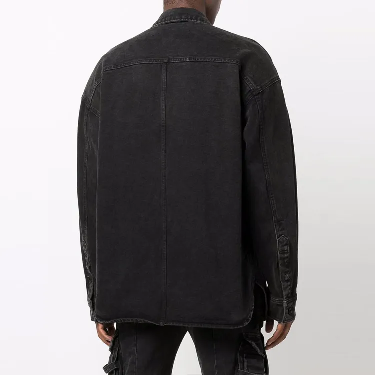 JUUN.J Denim Jackets Men Black-3