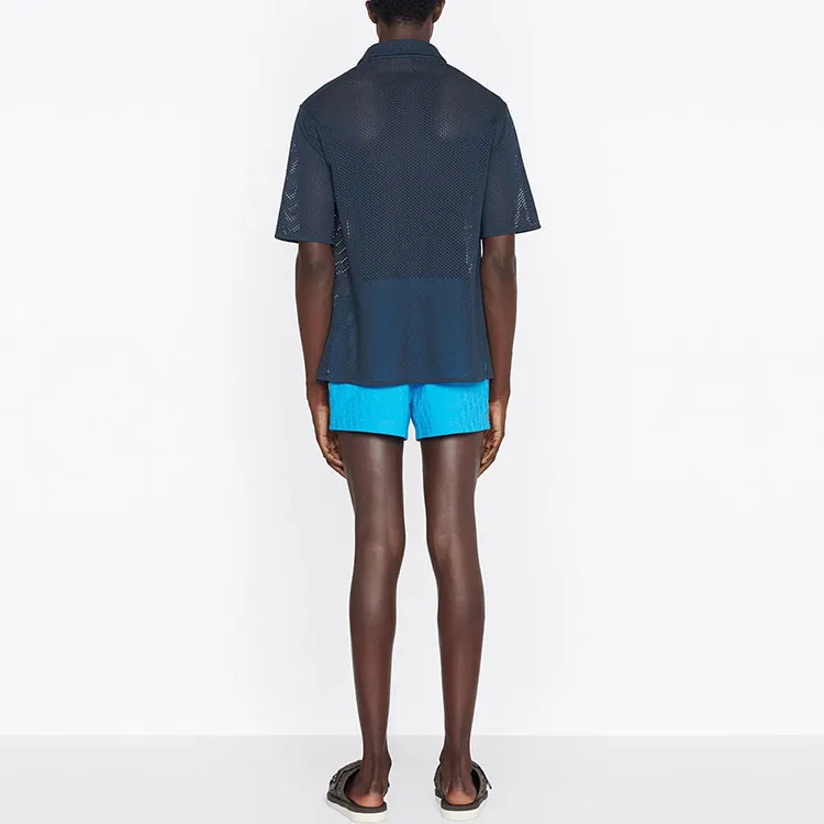 DIOR Quarterly New Products Shirts Men Blue-3
