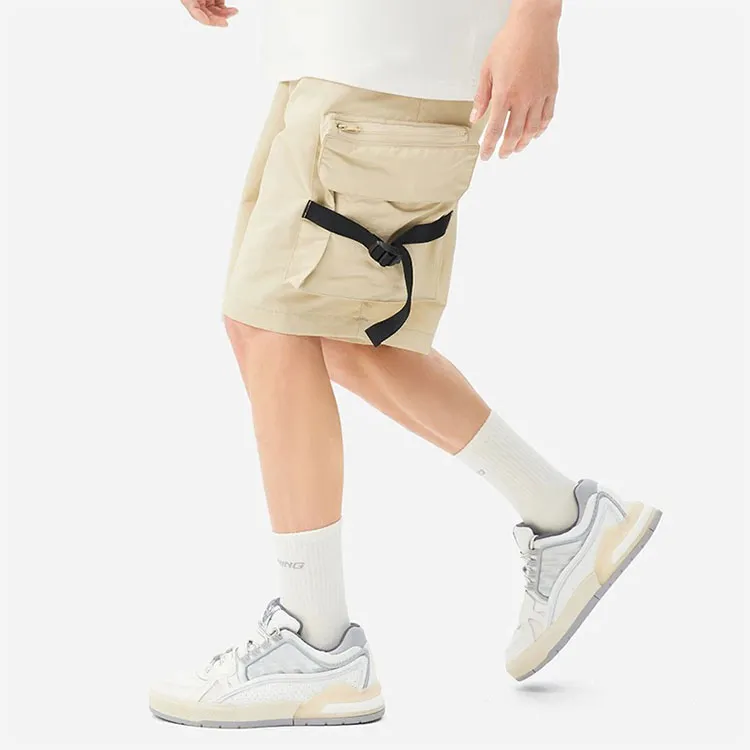 LiNing CF Cargo Shorts Men's Plain Khaki-9