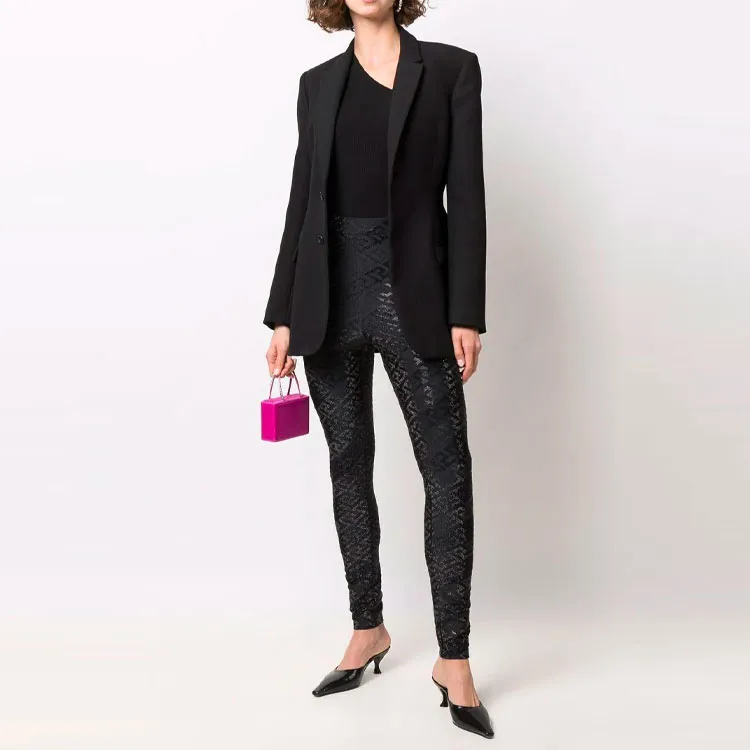 VERSACE Leggings Women's Black-1