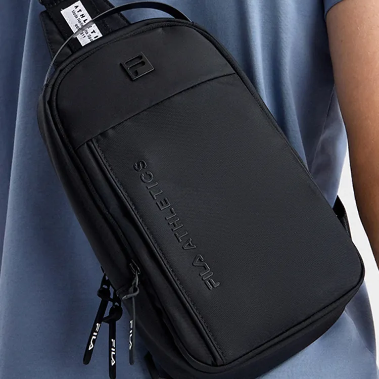 FILA Fabric Sling Bag Handbag Shoulder Bag Crossbody Bag Regular Men's Black-5