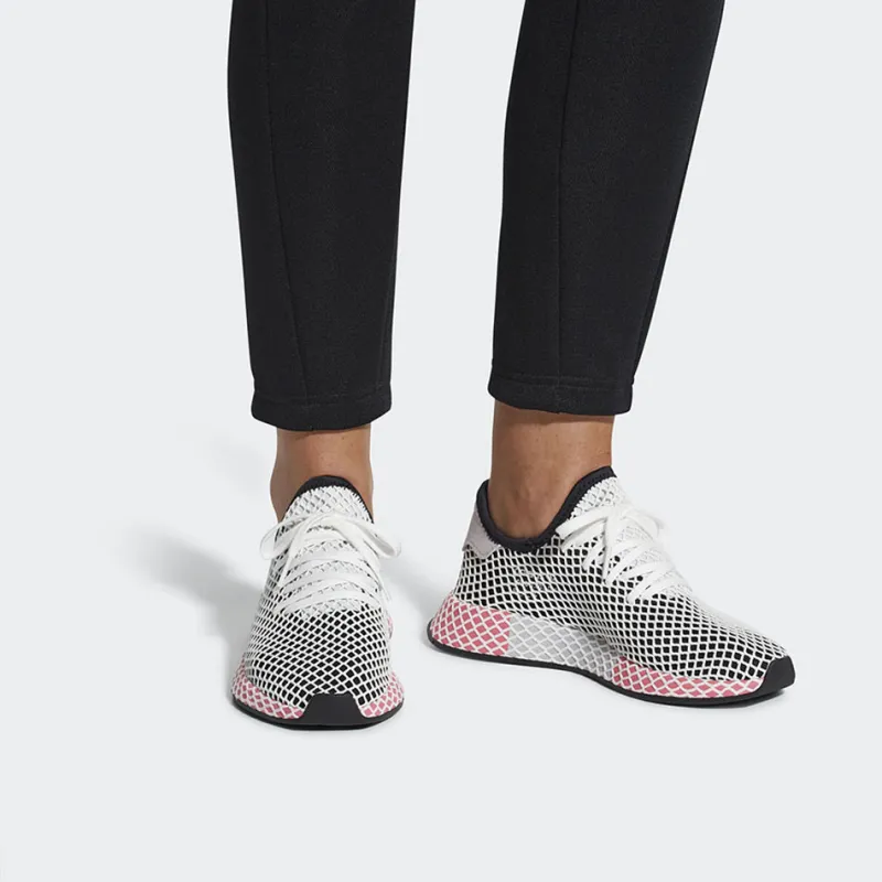 Adidas Deerupt Core Black Chalk Pink Women's-6