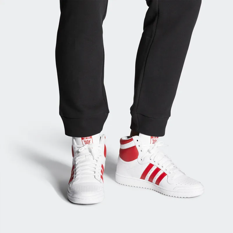 Adidas Top Ten Hi White Scarlet-6