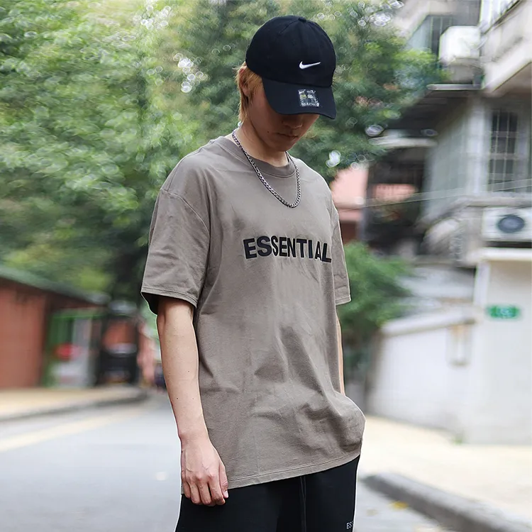 Fear Of God Essentials 3D Silicon Applique Boxy T Shirt-2