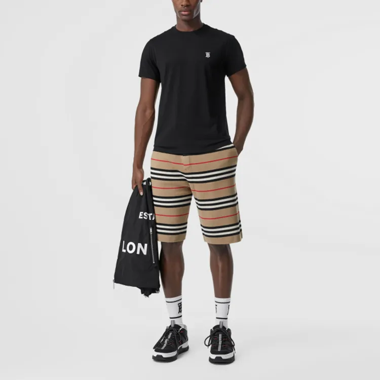 Burberry Logo Embroidered T shirt-7