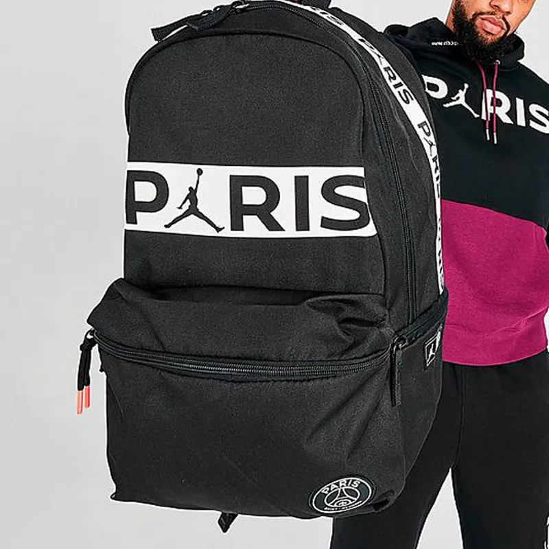 Jordan Large Paris Collaboration Polyester Backpack Regular Black-4