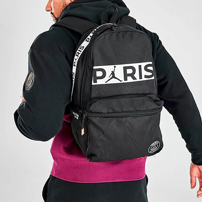Jordan Large Paris Collaboration Polyester Backpack Regular Black-6
