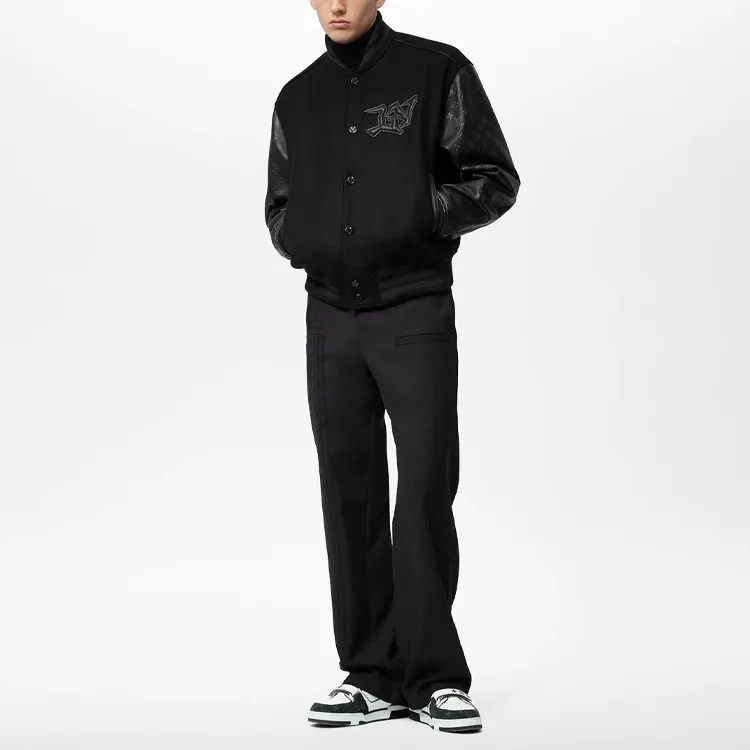 LOUIS VUITTON SS22 Baseball Jacket Men's Black-2