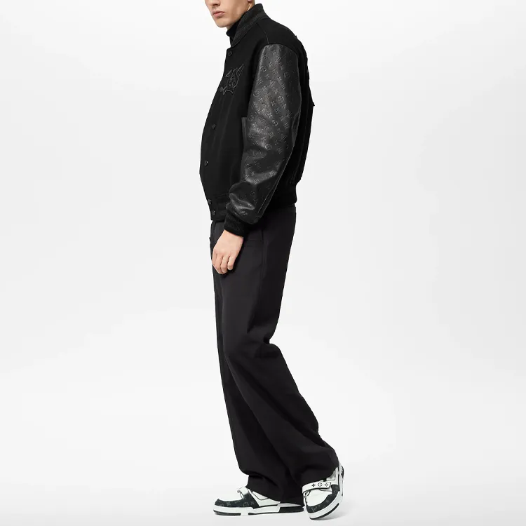 LOUIS VUITTON SS22 Baseball Jacket Men's Black-1
