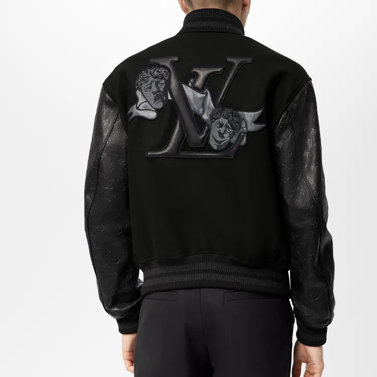 LOUIS VUITTON SS22 Baseball Jacket Men's Black-3