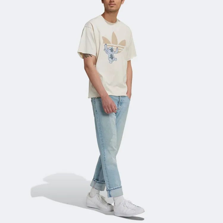 Adidas Originals T Shirt Unisex Gray White-1