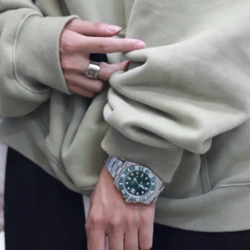 Bape A BATHING APE Type 1 Bapex Watch Silver/Green-9
