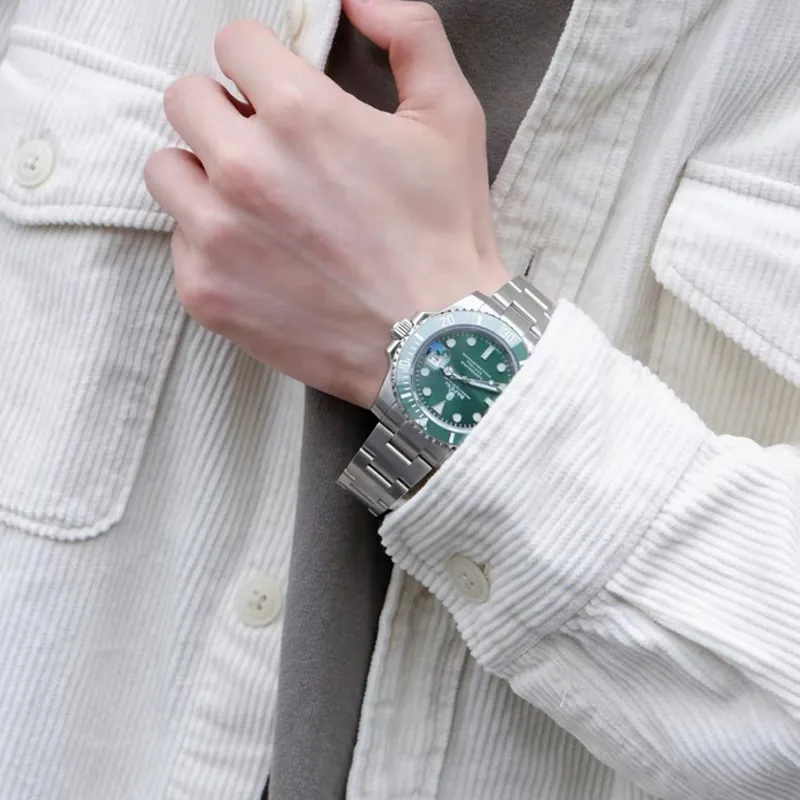 Bape A BATHING APE Type 1 Bapex Watch Silver/Green-2
