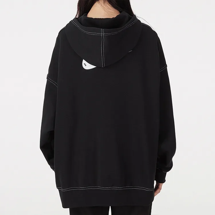 Nike NSW Swoosh Oversize Pullover Hoodie Black-2