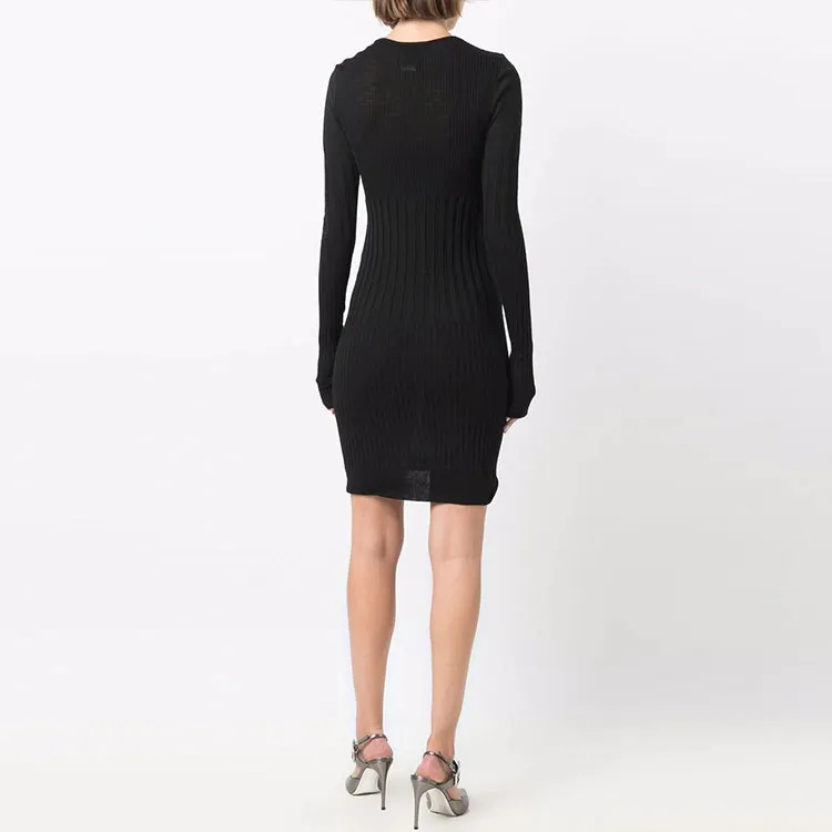 Givenchy Long-Sleeved Dresses Women's Black-2