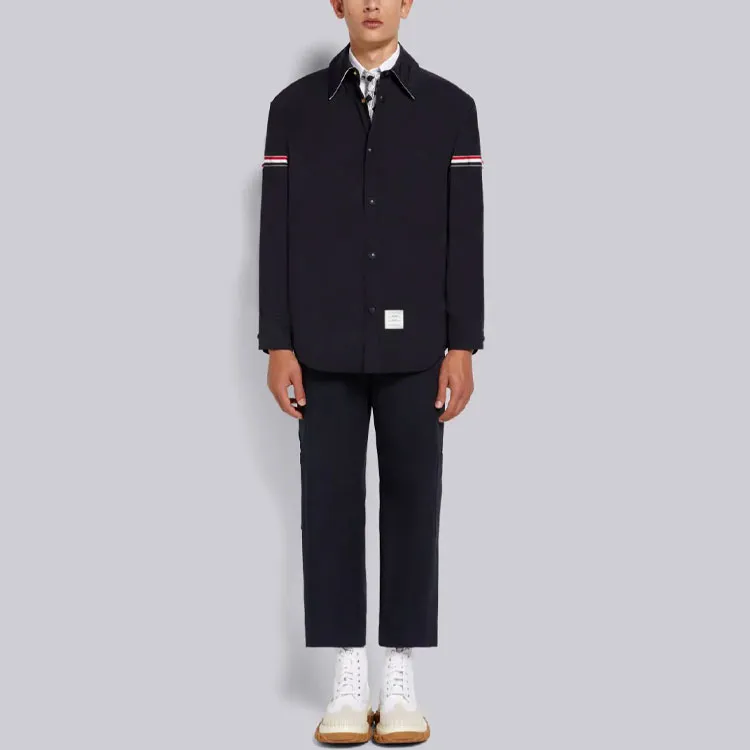 THOM BROWNE Jackets Men Dark Blue-3