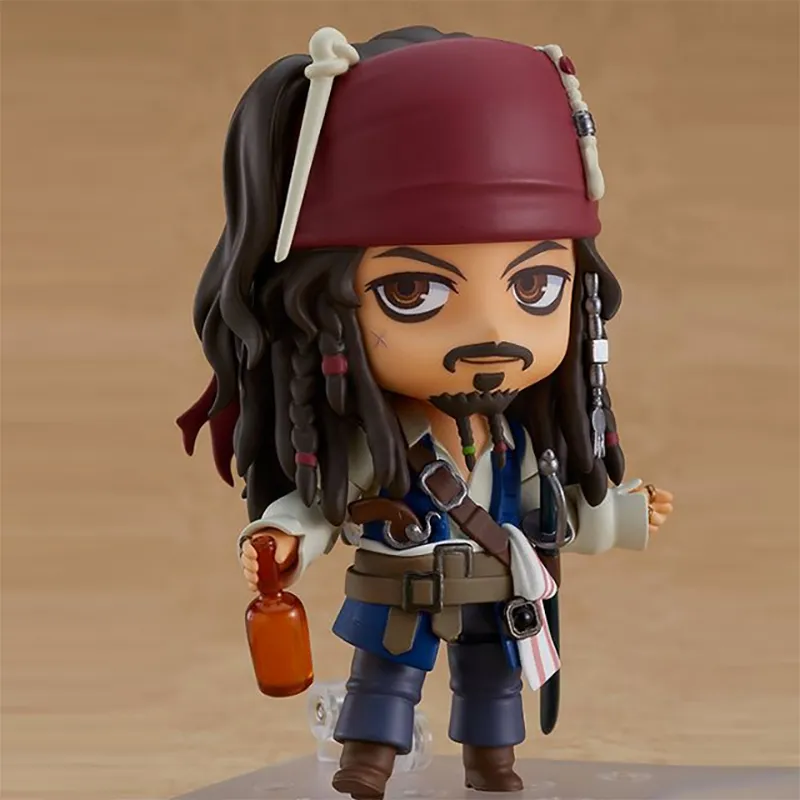 GSC Jack Sparrow Caribbean Pirate, Jack, Sparrow, Captain, With Base 10cm Chibi Figures-1