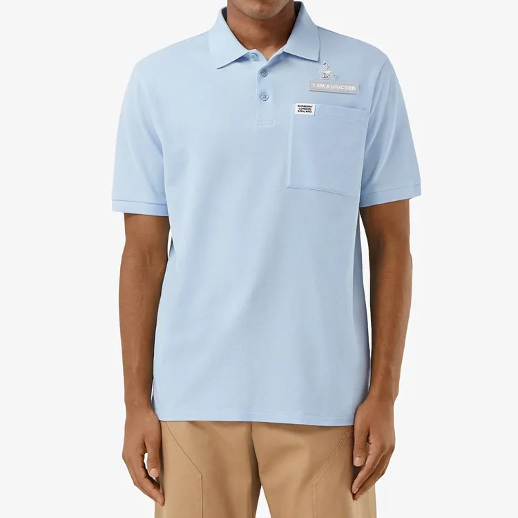 Burberry Polo Shirt Men's Light Blue-1