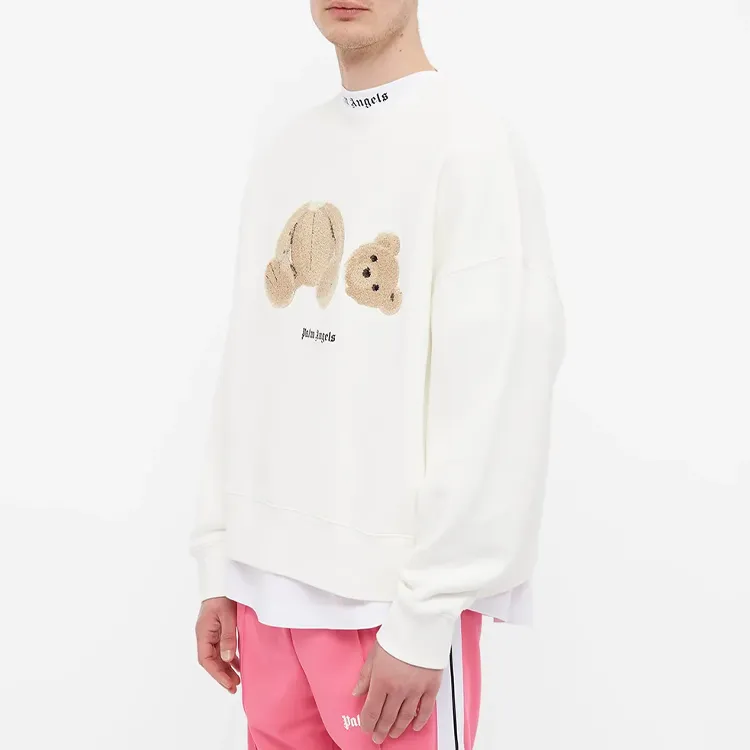 PALM ANGELS Bear Crew Sweatshirt-2