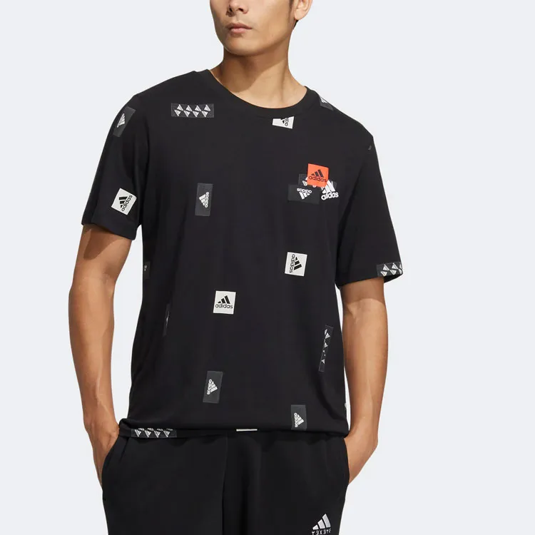 Adidas T Shirts Men Black-1