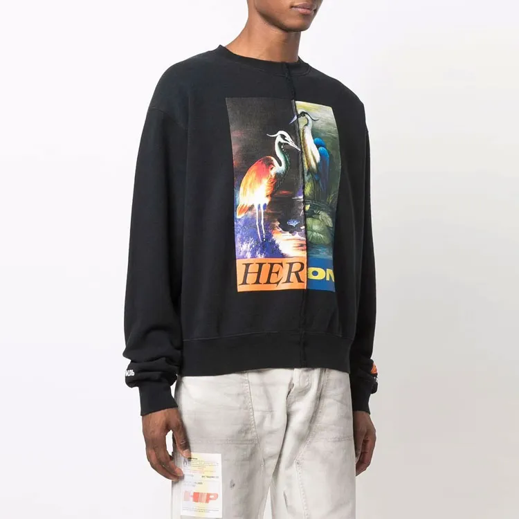 HERON PRESTON Sweatshirts Men Black-2