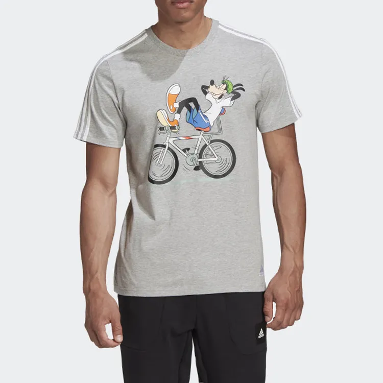 Disney X Adidas Originals T Shirts Men Medium Heather Gray-3