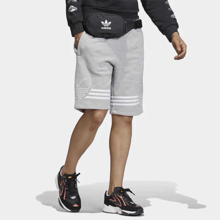 Adidas Originals Casual Shorts Men's Medium Heather Gray-3