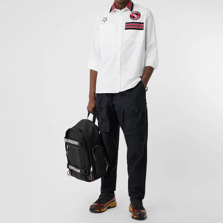 Burberry Shirts Men White-4