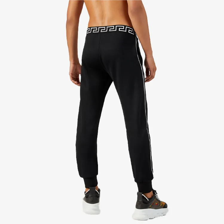 VERSACE Knitted Sweatpants Men Black-3