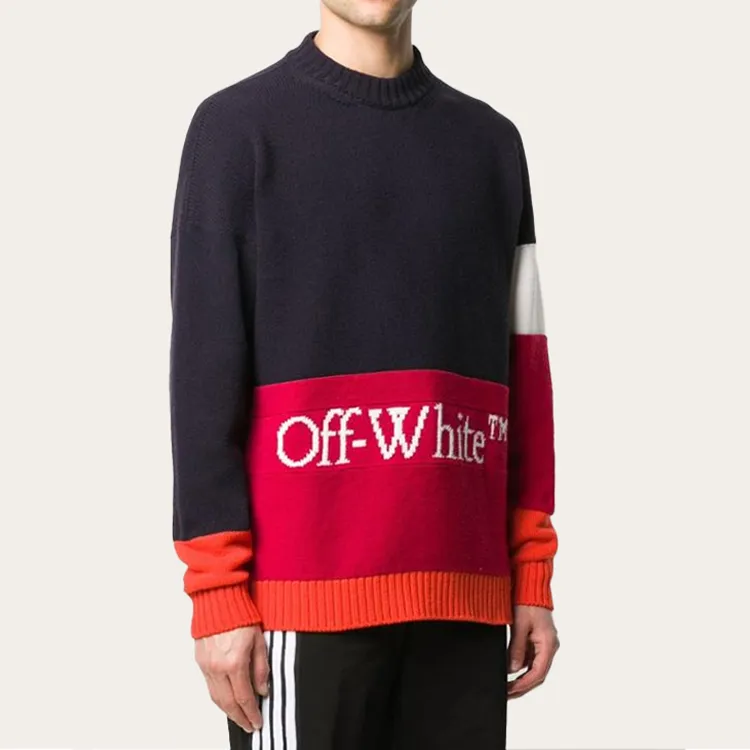 OFF WHITE FW20 Sweaters Men Color Blocking-3
