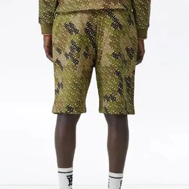 Burberry Casual Shorts Men Green-3