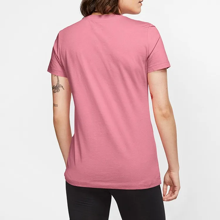 Nike Sportswear Essentials Series T Shirts Women's Dark Pink-3