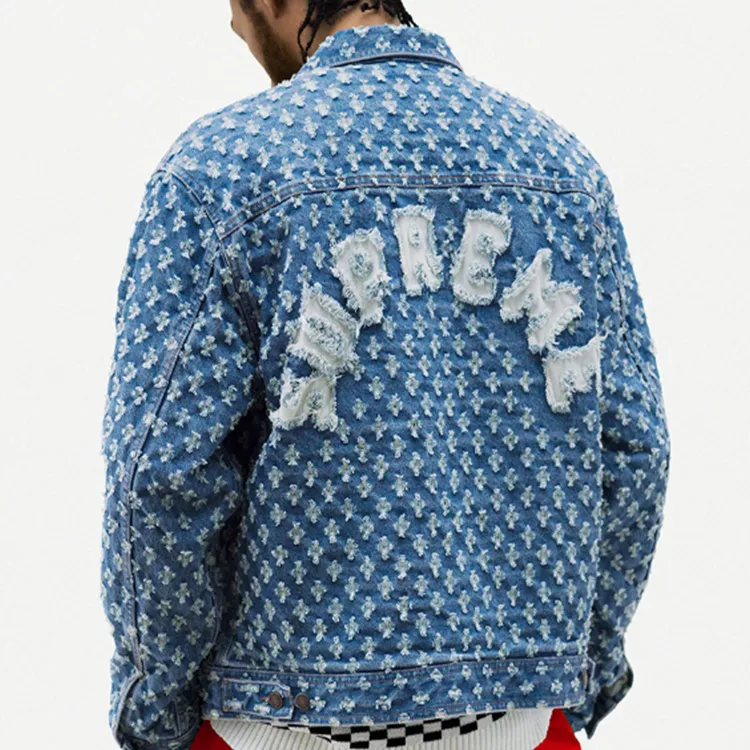 Supreme Hole Punch Denim Trucker Jacket-7