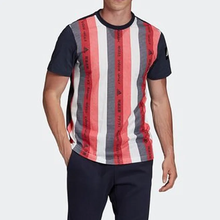 Adidas T Shirts Men Light Scarlet-3