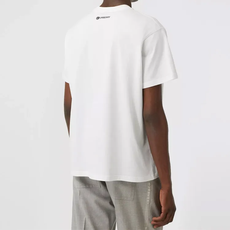 Burberry T Shirts Men White-3