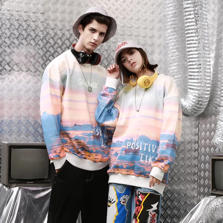 GENANX Sweatshirt Fall Unisex Sunset Color-2