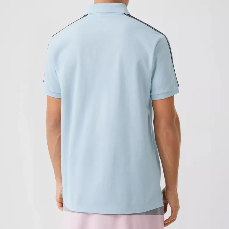 Burberry Polo Shirts Men Light Blue-2