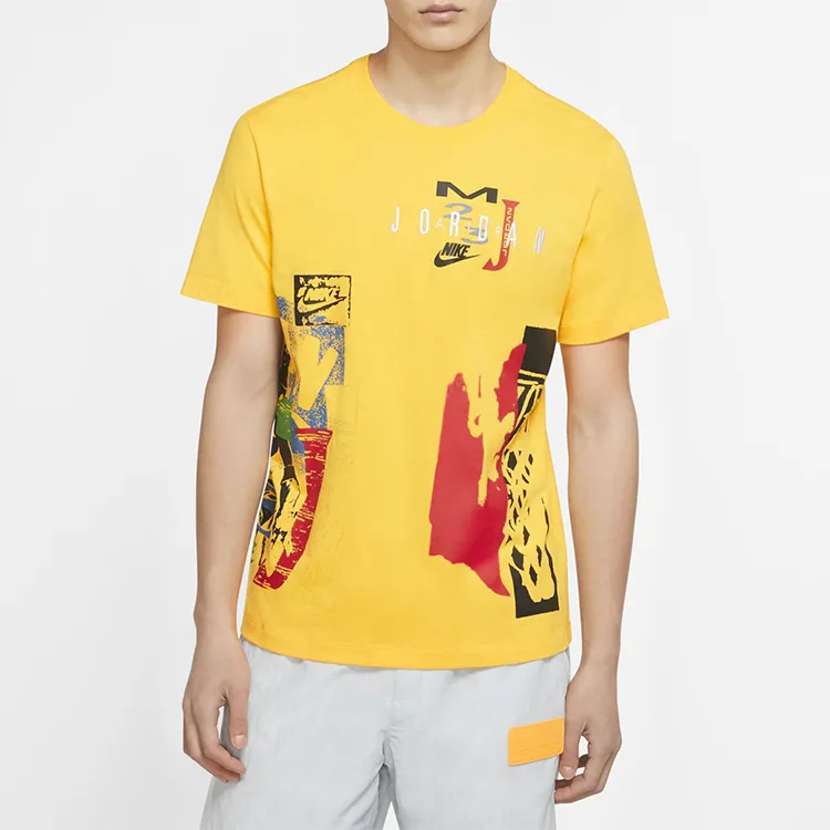 Jordan T Shirt Men's Amarillo Yellow-1