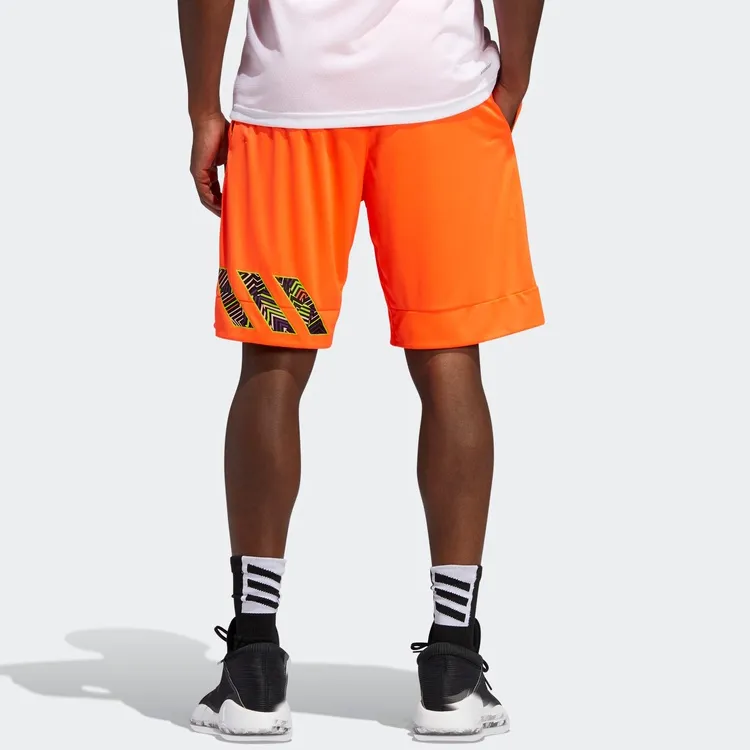 Adidas Basketball Shorts Men Orange-2