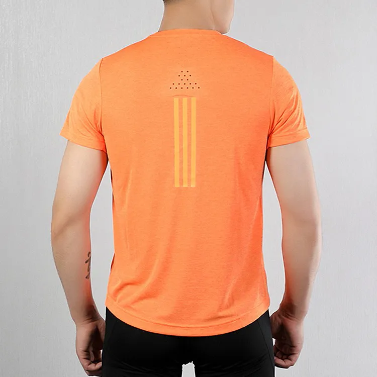 Adidas T Shirts Men Orange-5