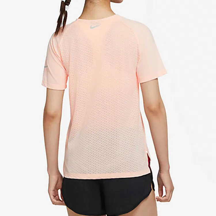 Nike T-Shirts Women's Coral Red-4