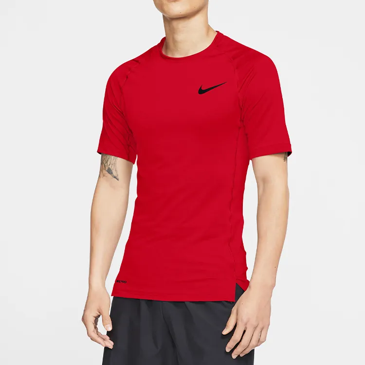 Nike T Shirts Men Red-2